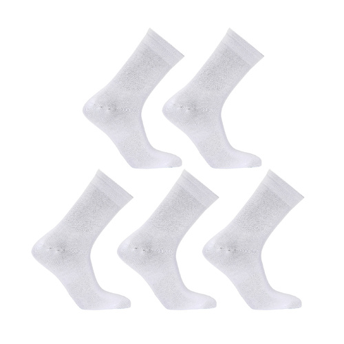 15X Rexy 3D Seamless Crew Socks Small Slim Breathable WHITE - Main Image
