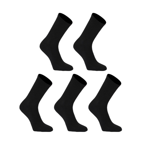 5X Rexy 3D Seamless Crew Socks Small Slim Breathable BLACK - Main Image