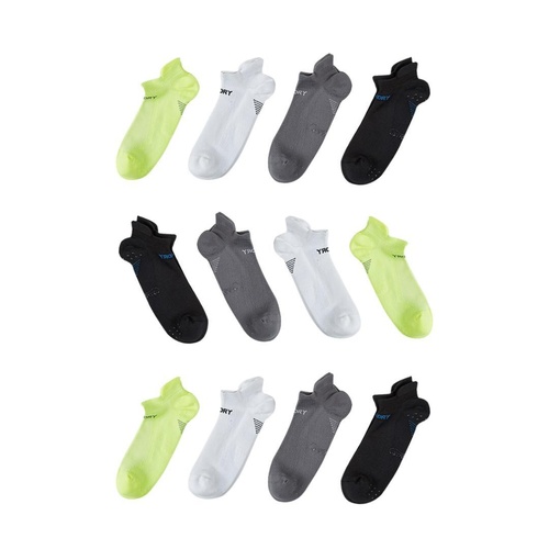 12X Rexy Seamless Sport Sneakers Socks Large Non-Slip Heel Tab MULTI COLOUR - Main Image