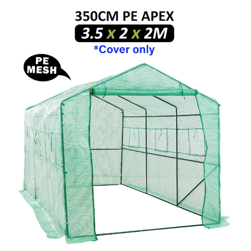 Garden Greenhouse Shed PE Cover Only 350m Apex - Main Image