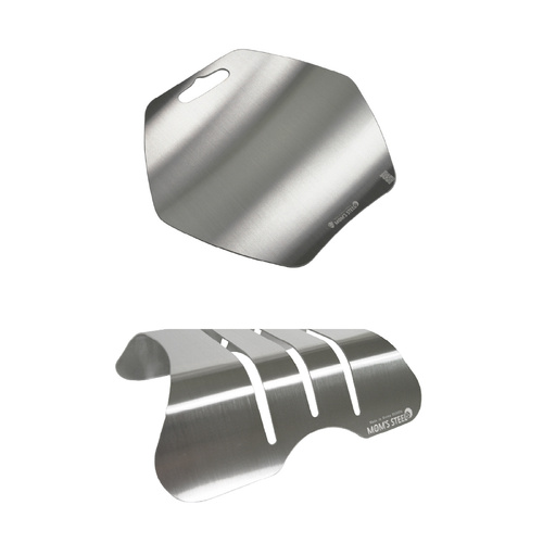 Combo Hexagon Stainless Steel Chopping Cutting Board + Chopping Boards Holder - Main Image