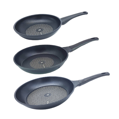 KOMAN Non-Stick Titanium Coating Frying Pan 20 26 28cm Set - Main Image