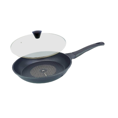 KOMAN Non-Stick Titanium Coating Frying Pan 26cm + Glass Lid - Main Image