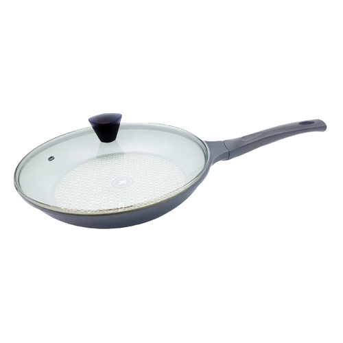 KOMAN Non-Stick Titanium Coating Frying Pan 28cm + Glass Lid - Main Image