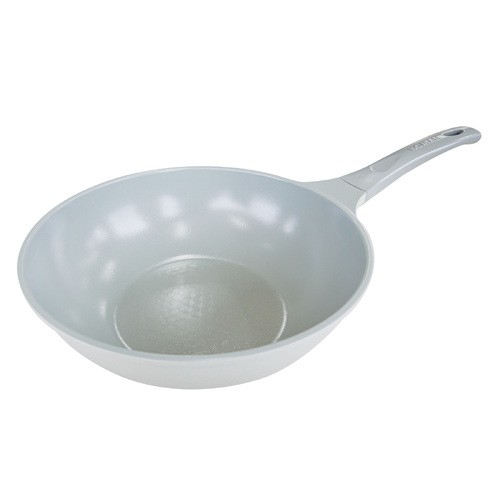 KOMAN Shinewon Vinch IH Wok Wokpan 28cm Non-stick Induction Ceramic GREY - Main Image