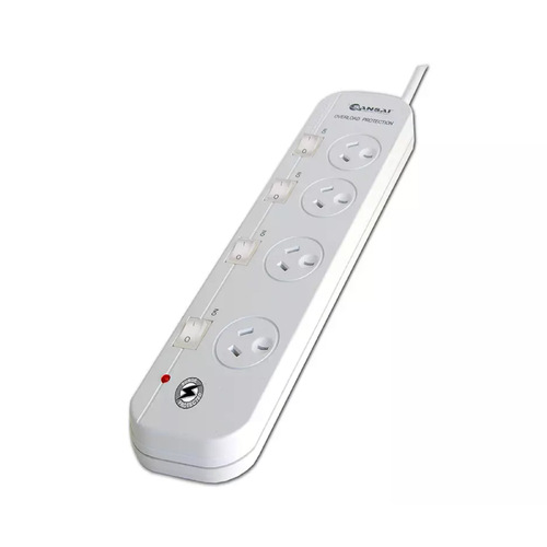 Sansai Surge Protected Powerboard 4 Ways with Individual Switch - Main Image