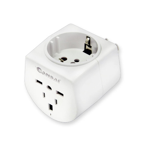 2X Sansai International Universal 2-Way Travel Adaptor to Australia/NZ - Main Image