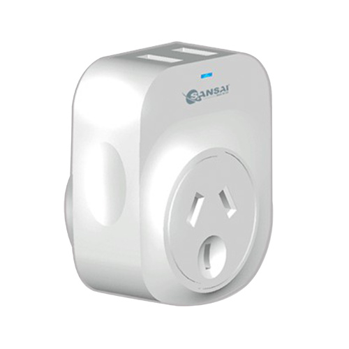 Sansai Travel Adaptor 2 X USB - USA - Main Image