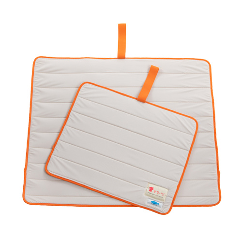 Pet Dog Cooling Mat Non-Slip Travel Roll Up Cool Pad Bed Outdoor M BEIGE - Main Image