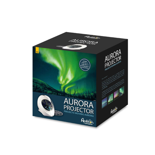 Aurora Projector Moving Night Light 8 Colour Mode - Kids Learning Toy - Main Image