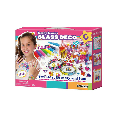Colorato Trendy Jewellery Glass Art Deco - DIY Craft Kit for Kids Painting Set - Main Image