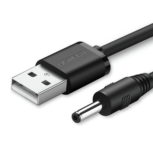 UGREEN USB2.0-A to DC 3.5mm M/F Charging Cable 1m (Black) 10376 - Main Image