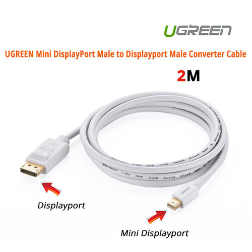 UGREEN Mini DisplayPort Male to Displayport Male Converter Cable (10408) - Main Image