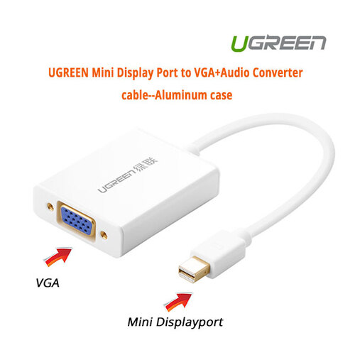 UGREEN Mini Display Port to VGA+Audio Converter cable (10437) - Main Image