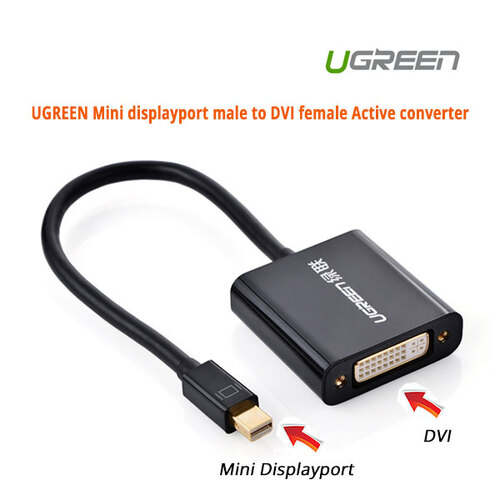 UGREEN Mini displayport male to DVI female Active converter (10448) - Main Image