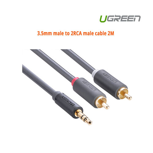 UGREEN 3.5mm male to 2RCA male cable 2M (10510) - Main Image