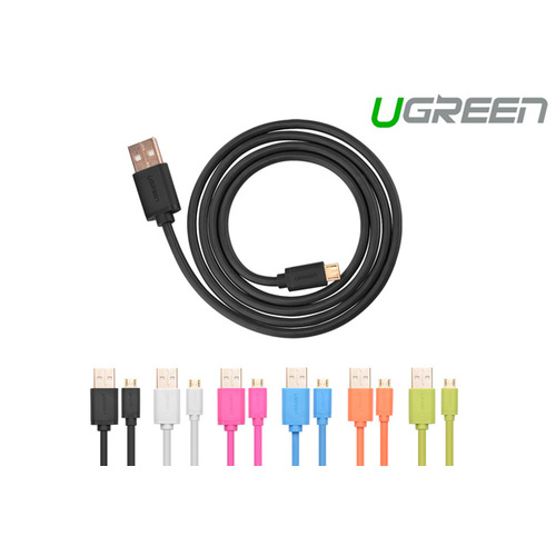 UGREEN Micro USB Male to USB Male cable Gold-Plated - White 2M (10850) - Main Image