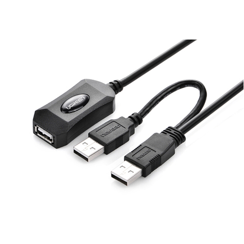 UGREEN USB 2.0 Active Extension Cable 10M with USB Power 5M (20214) - Main Image