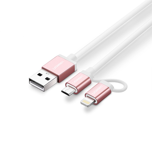 UGREEN Micro-USB to USB Cable with MFI Certified iPhone Adapter 1M (30470) - Main Image