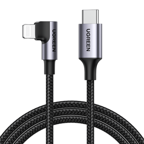 UGREEN 60763 90 Degree USB-C to iPhone 8-pin Cable 1M - Main Image