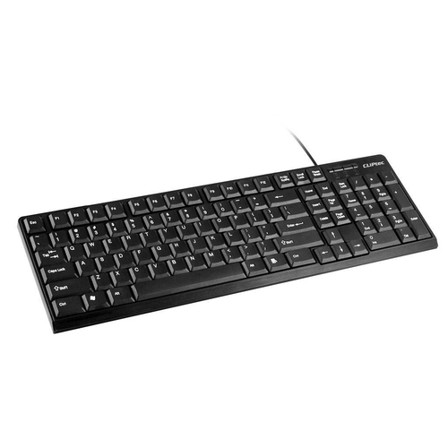 CLiPtec KLASSIC USB STANDARD KEYBOARD (SPILL-RESISTANT DESIGN) - Black - Main Image