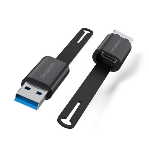Simplecom CA132 USB-A Male to USB-C Female Adapter USB 3.2 Gen 2 Data & Charging Double-Side 10Gbps - Main Image