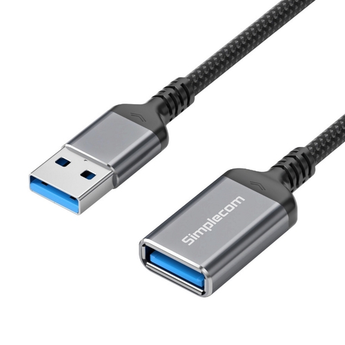 Simplecom CAU320 USB 3.0 Extension Cable USB-A Male to USB-A Female Nylon Braided 2.0M - Main Image