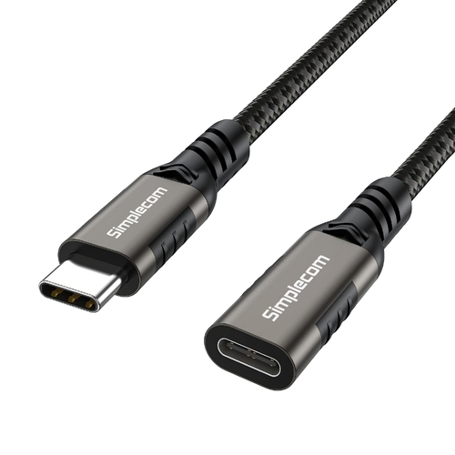 Simplecom CAU605 USB-C Male to Female Extension Cable USB 3.2 Gen2 PD 100W 20Gbps 0.5M - Main Image