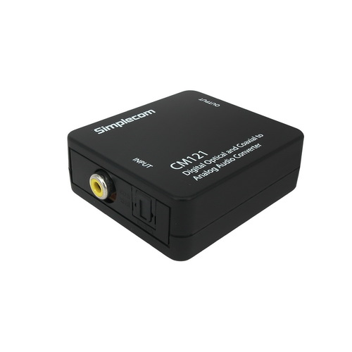 Simplecom CM121 Digital Optical Toslink and Coaxial to Analog RCA Audio Converter - Main Image