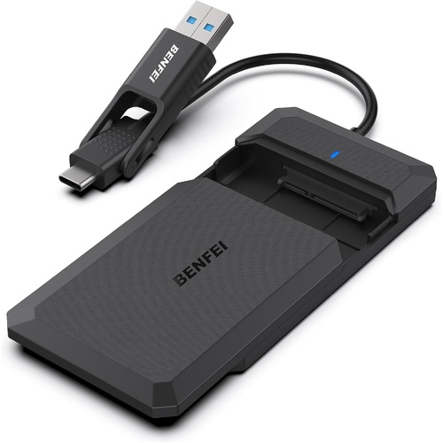 BENFEI 2.5 Inch SATA to USB Tool Free External Hard Drive Enclosure - Main Image
