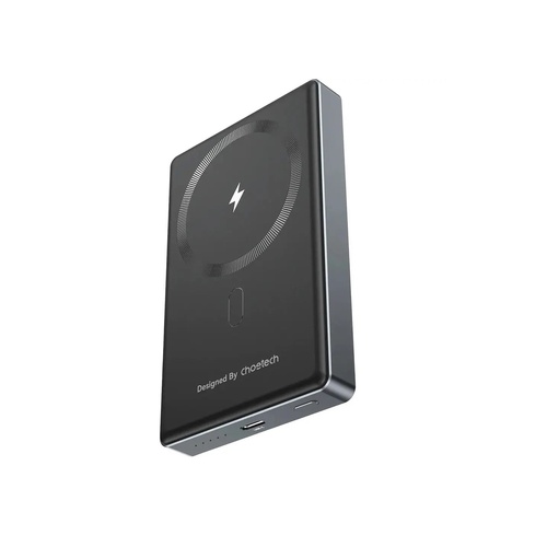 CHOETECH B739-BK 20W Slim USB-C 10000mAh Magnetic Power Bank - Black - Main Image