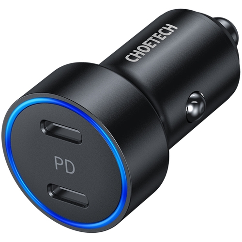 CHOETECH C0054 2-Port 40W USB-C Car Charger Adapter - Main Image