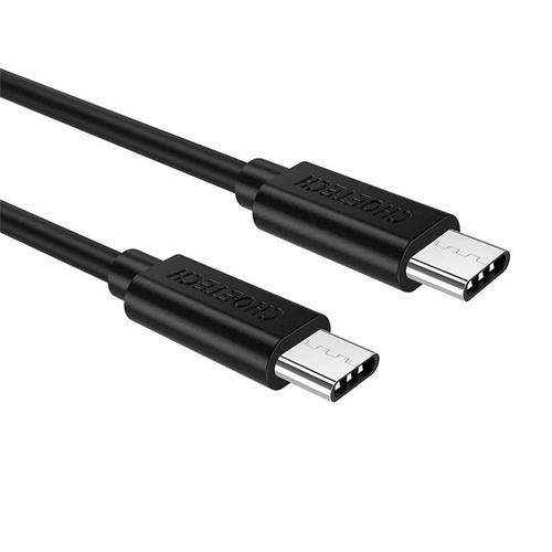 CHOETECH CC0002 USB-C to USB-C Cable USB3.1 Gen2 5V/3A 10 Gbps 1M Black - Main Image