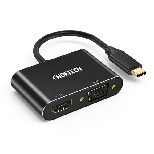 Choetech HUB-M17 USB-C TO HDMI VGA ADAPTER - Main Image