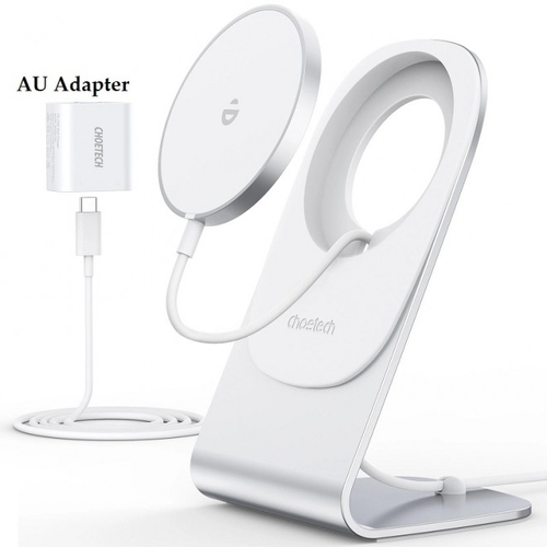 CHOETECH MA00117-SL MagLeap Magnetic Wireless Charger with Stand and AC Adapter - Main Image