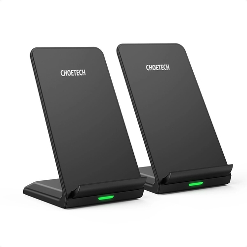 CHOETECH MIX00093 Fast Wireless Charging Stand 10W Qi-Certified T524S 2-Pack - Main Image