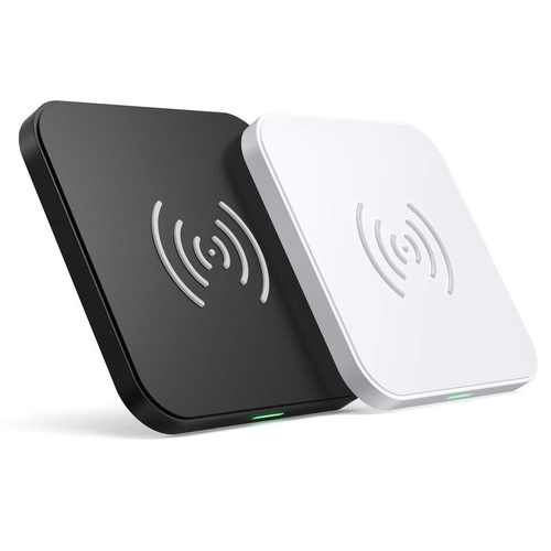 CHOETECH T511BW Qi Certified Fast Wireless Charging Pad Black And White 2 Pack - Main Image