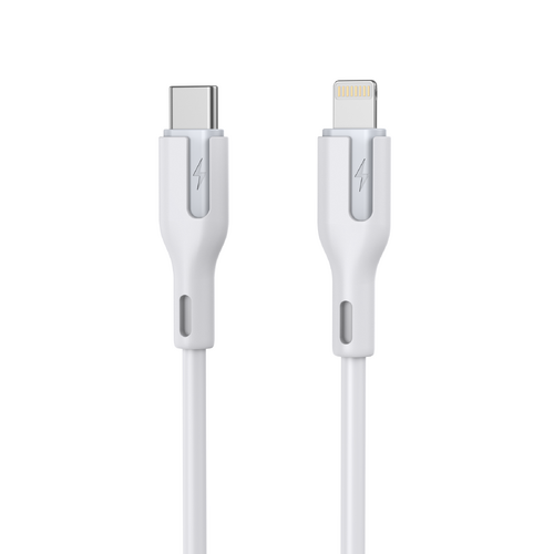 CHOETECH XCL-0002 Silicone USB-C to L Cable 1m White - Main Image