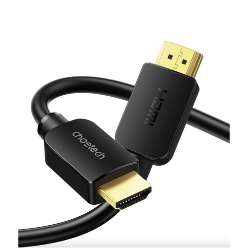 CHOETECH XHH-TP20 8K HDMI 2.1 Cable 8K@60Hz 48Gbps 2M Braided Cable - Black - Main Image