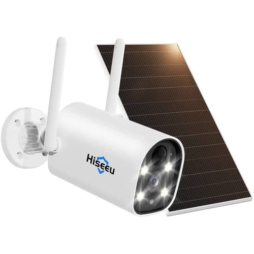 Hiseeu C40 Indoor/Outdoor WiFi Battery Camera With Solar Panel - Main Image