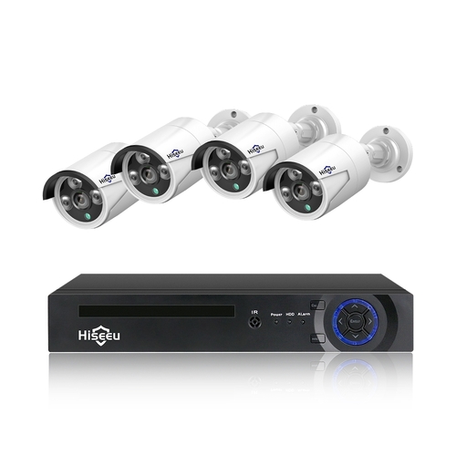 Hiseeu H5NVR-P4-612P 4CH 2MP/1080P PoE CCTV System (2TB HDD) - Main Image