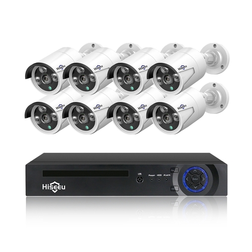 Hiseeu H5NVR-P8-612P 8CH 2MP/1080P PoE CCTV System (2TB HDD) - Main Image