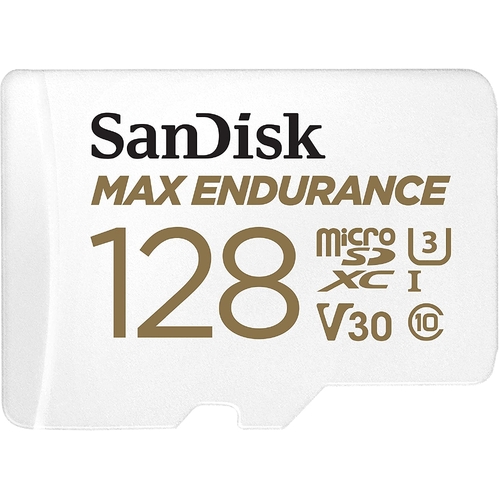 Sandisk Max Endurance Microsdxc Card SQQVR 128G (60 000 HRS) UHS-I C10 U3 V30 100MB/S R 40MB/S W SD Adaptor SDSQQVR-128G-GN6IA - Main Image