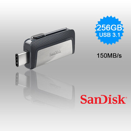 SanDisk 256GB Dual  USB 3.1 Type-C Flash Drive -SDDDC2-256G - Main Image
