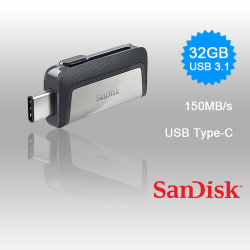 SANDISK ULTRA 32GB SDDDC2-032G Dual USB Drive Type-C 3.1 - Main Image