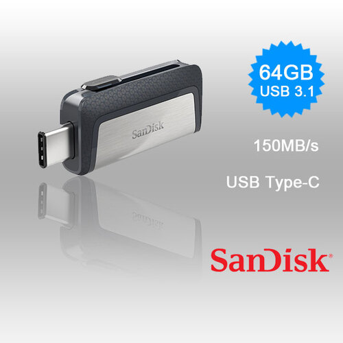 SANDISK ULTRA 64GB SDDDC2-064G Dual USB Drive Type-C 3.1 - Main Image