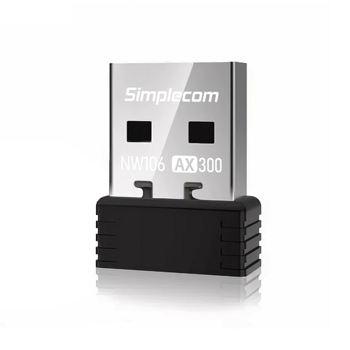 Simplecom NW106 AX300 2.4GHz Wi-Fi 6 USB Wireless Nano Adapter - Main Image