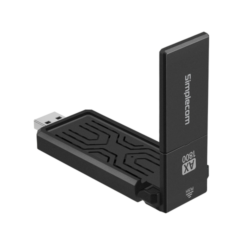 Simplecom NW812 AX1800 Dual Band WiFi 6 USB Adapter with Foldable Antenna - Main Image
