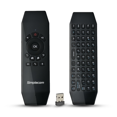 Simplecom RT150 2.4GHz Wireless Remote Air Mouse Keyboard with IR Learning - Main Image