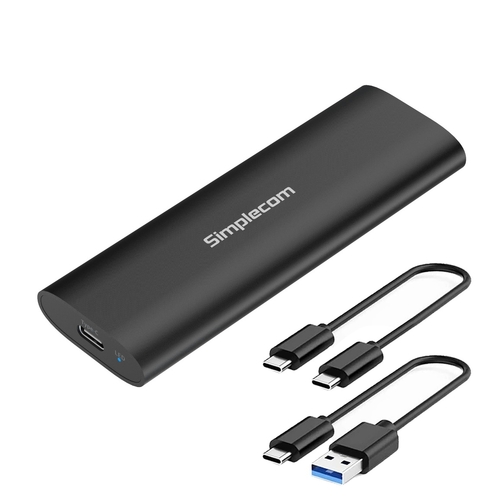 Simplecom SE516 NVMe / SATA Dual Protocol M.2 SSD Tool-Free USB-C Enclosure USB 3.2 Gen 2 10Gbps - Main Image